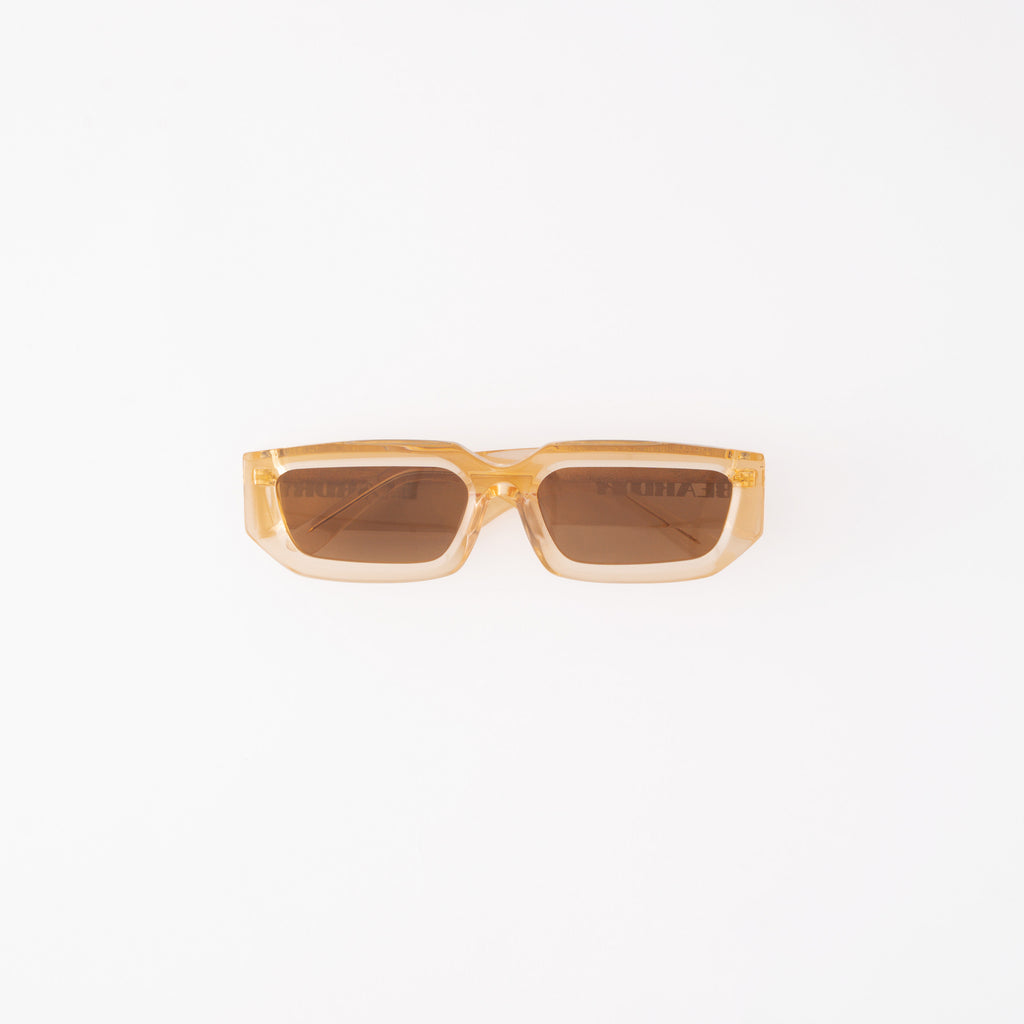 Clear Beige Drift Rectangle Polarised Sunglasses