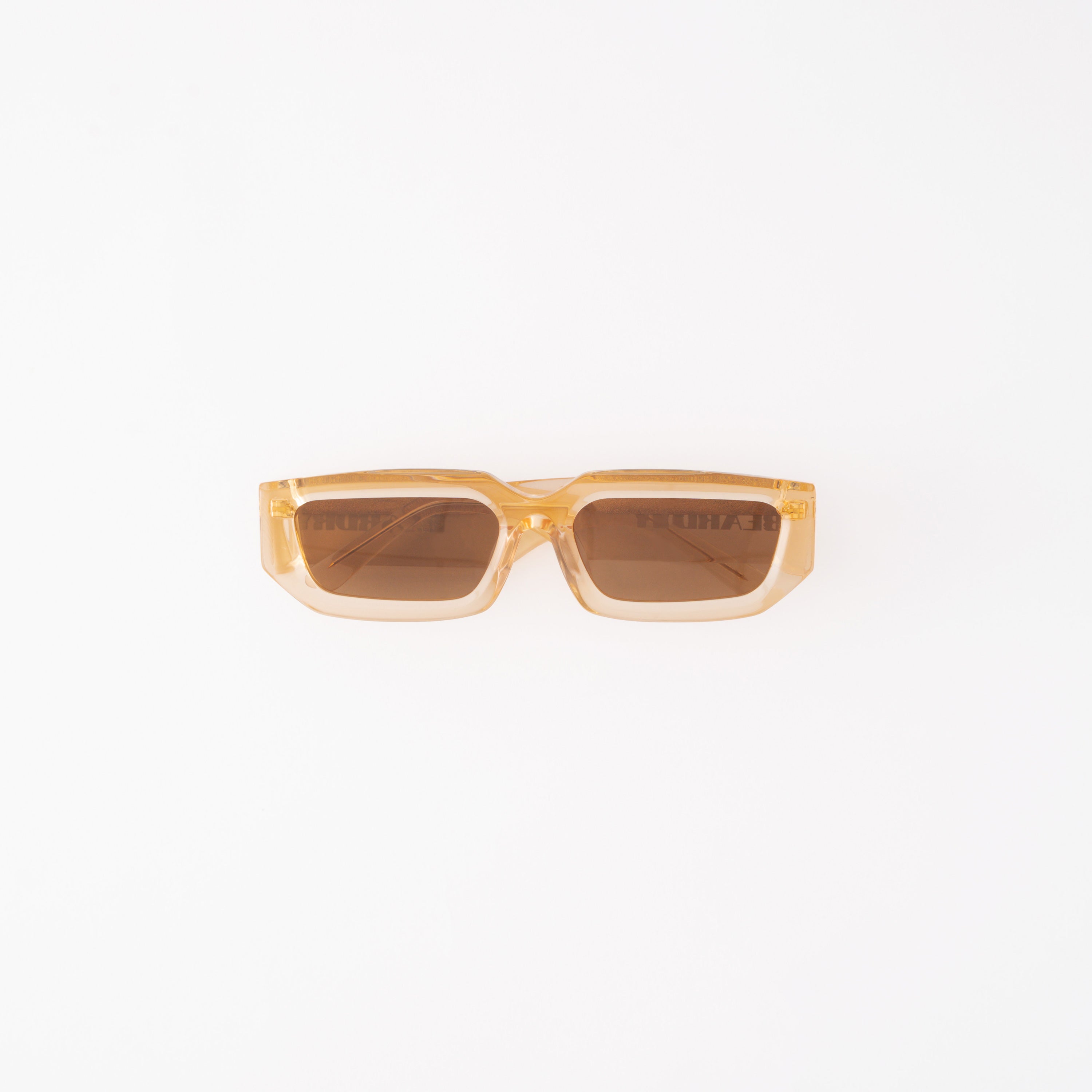 Clear Beige Drift Rectangle Polarised Sunglasses