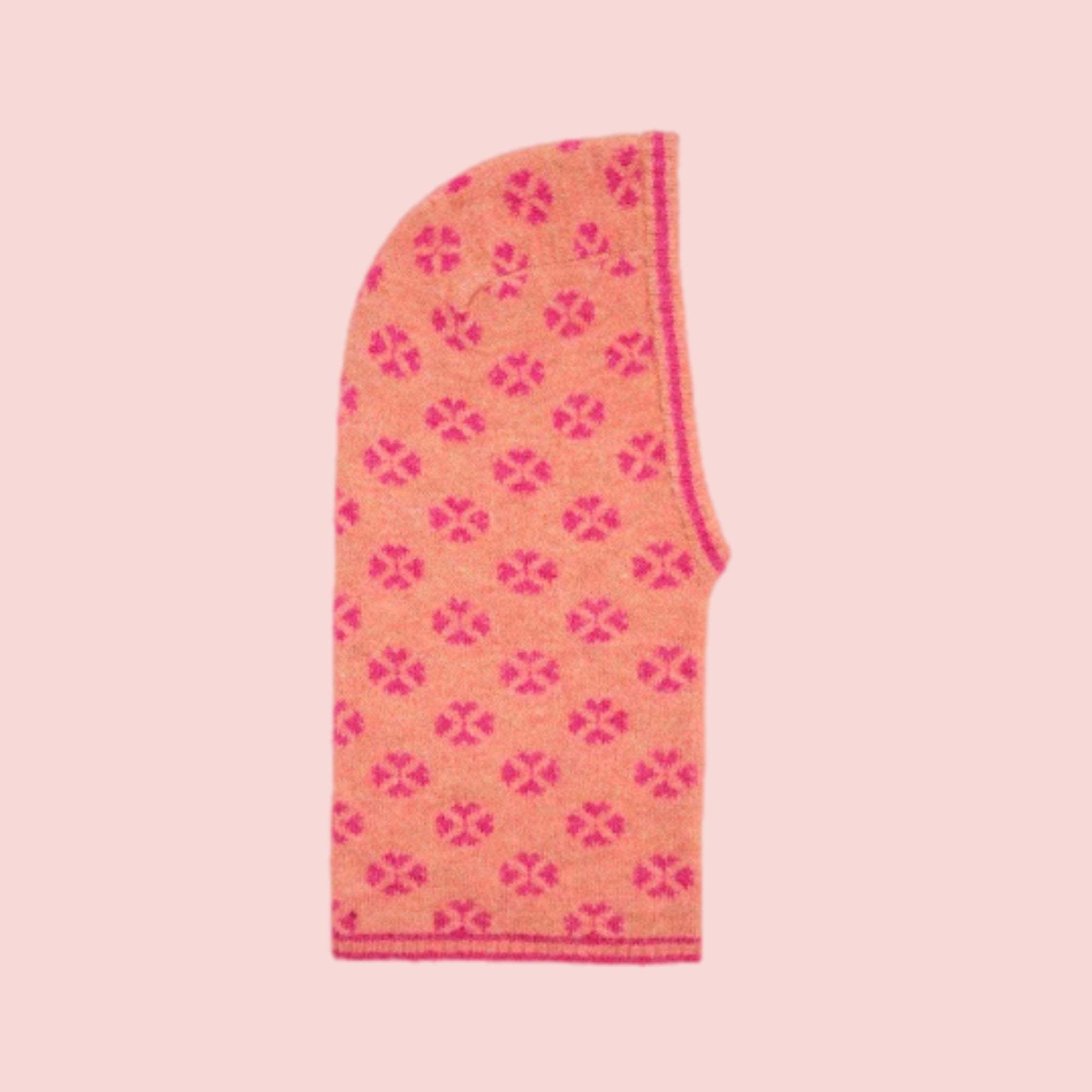 Pastel Orange Floral Balaclava image 2