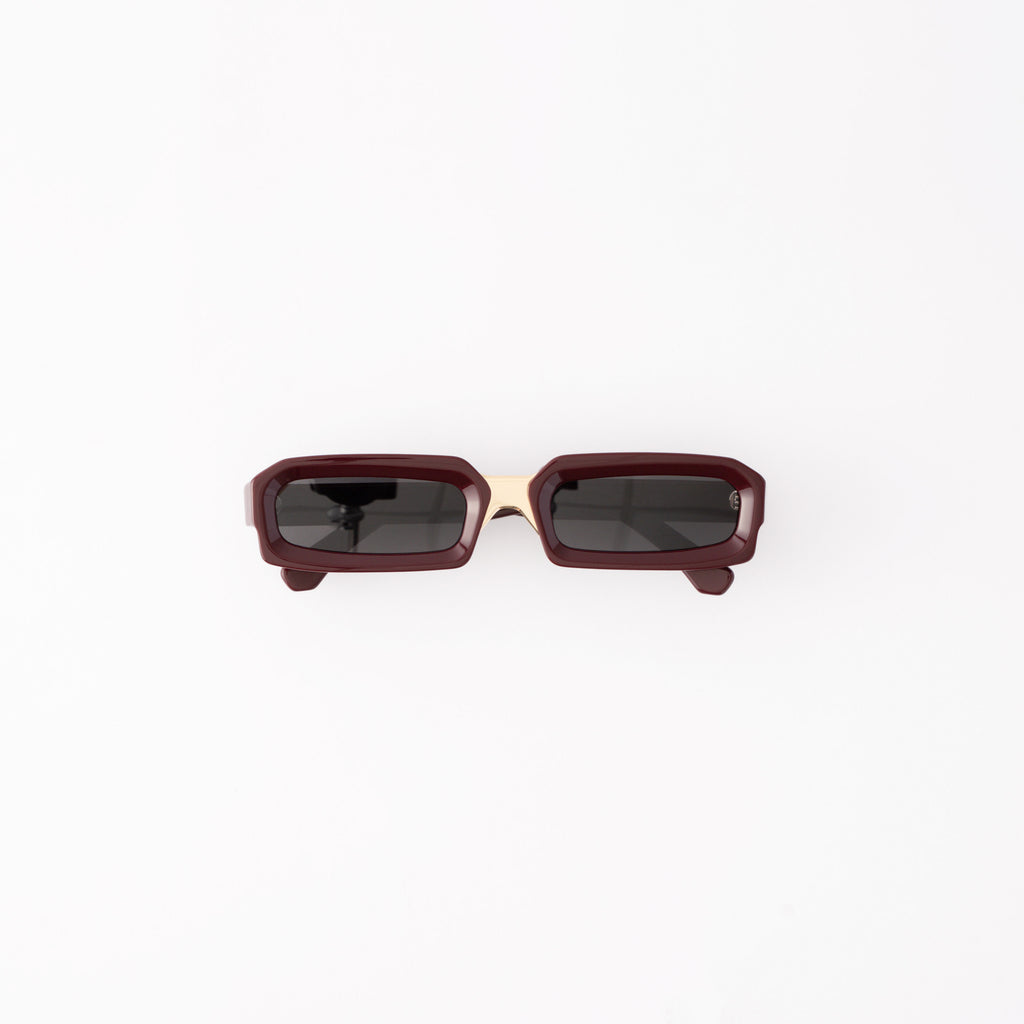 Burgundy Linear Polarised Sunglasses