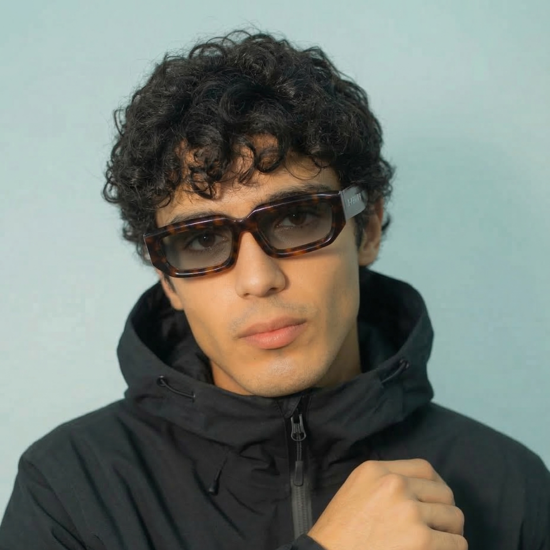 Tortoise Shell Drift Rectangle Polarised Sunglasses