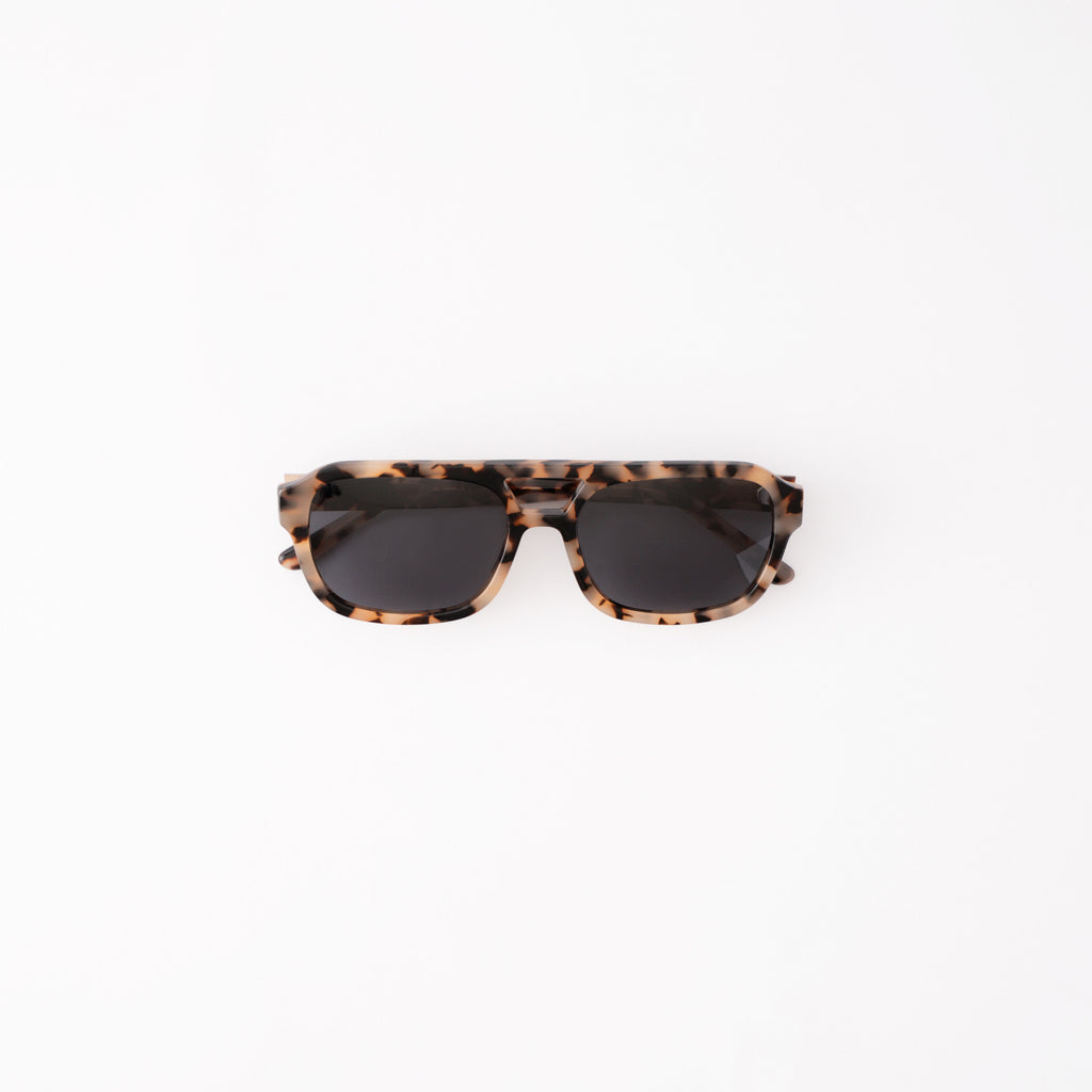 Leopard Grey Signature Aviator Polarised Sunglasses