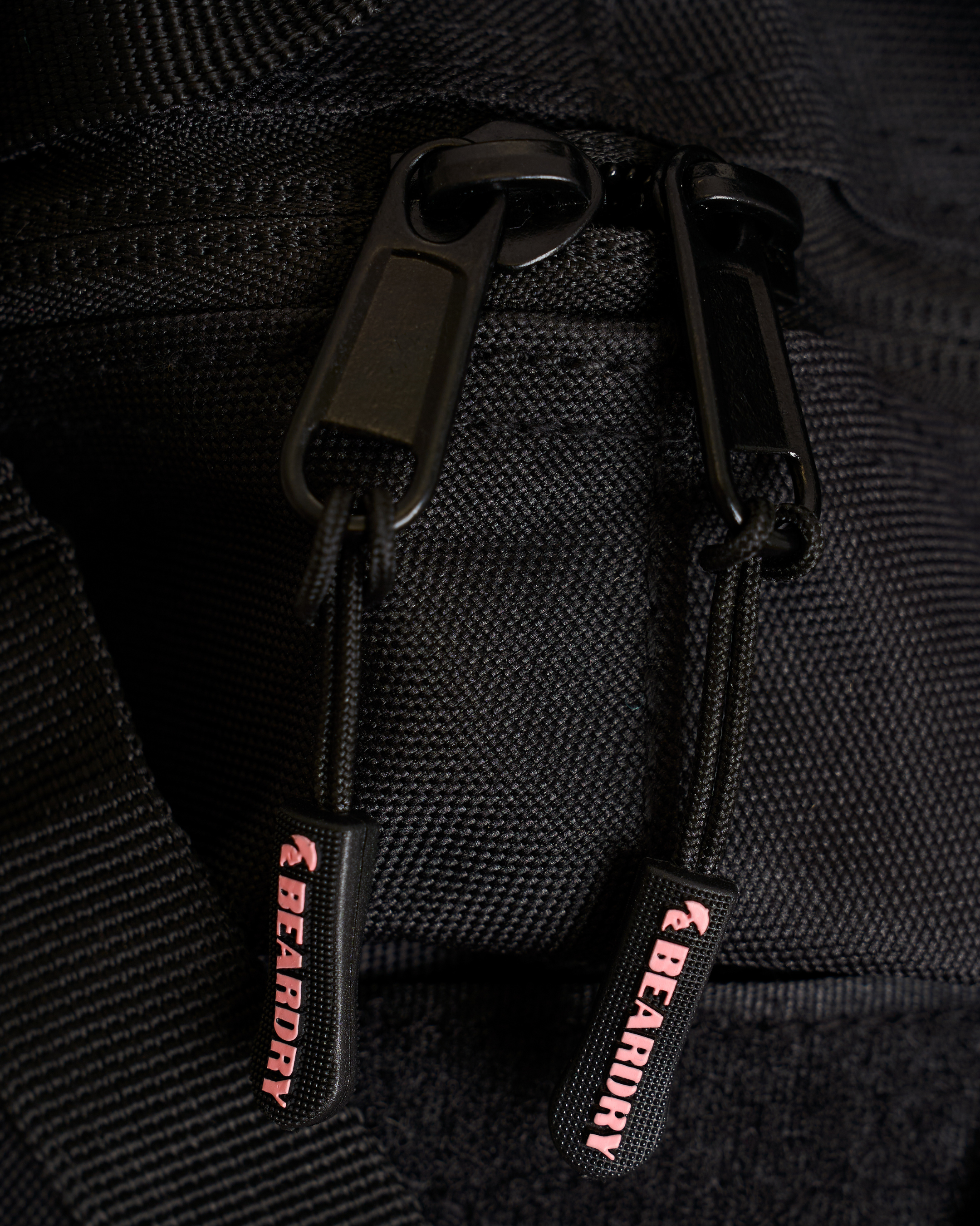 Everyday Onyx Black Backpack 25L with Crimson Bear