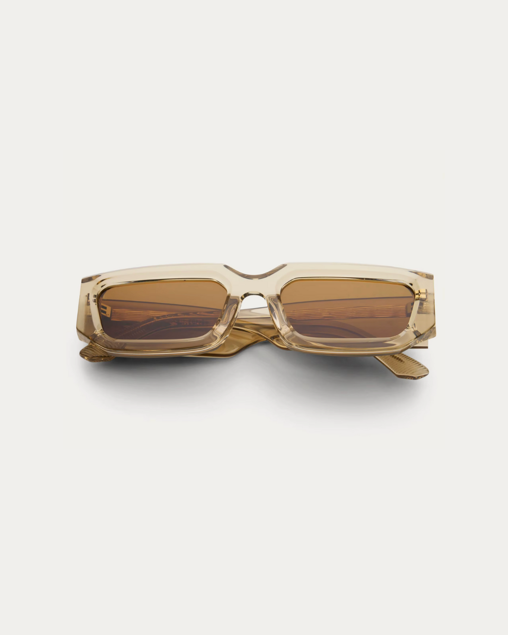 Clear Beige Drift Rectangle Polarised Sunglasses