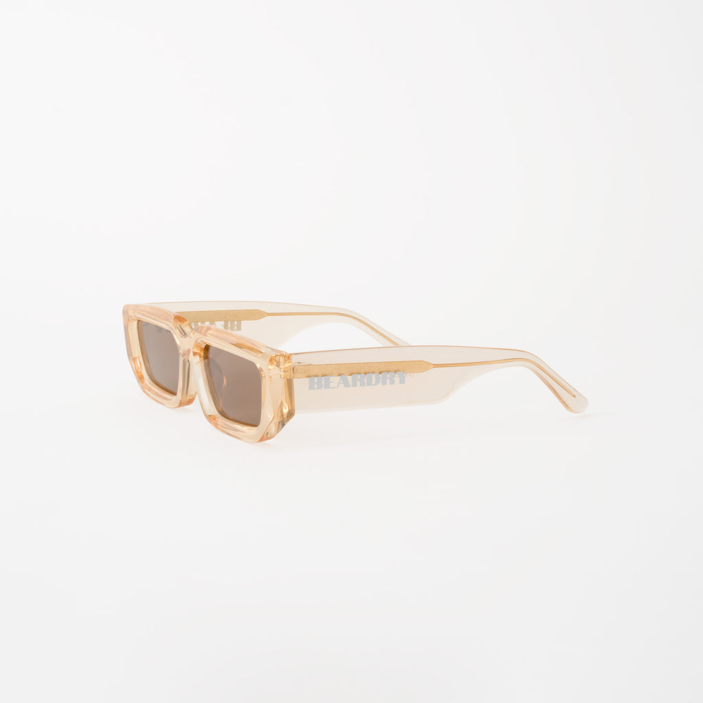 Clear Beige Drift Rectangle Polarised Sunglasses