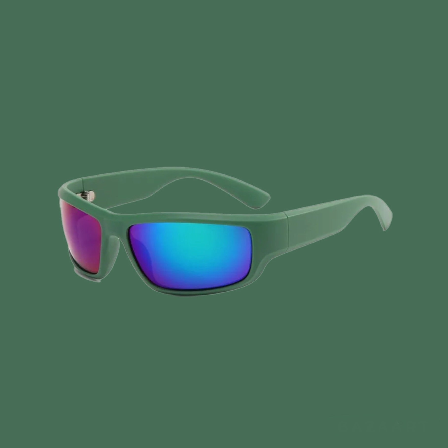 Electric Green Sports Sunglasses image 2