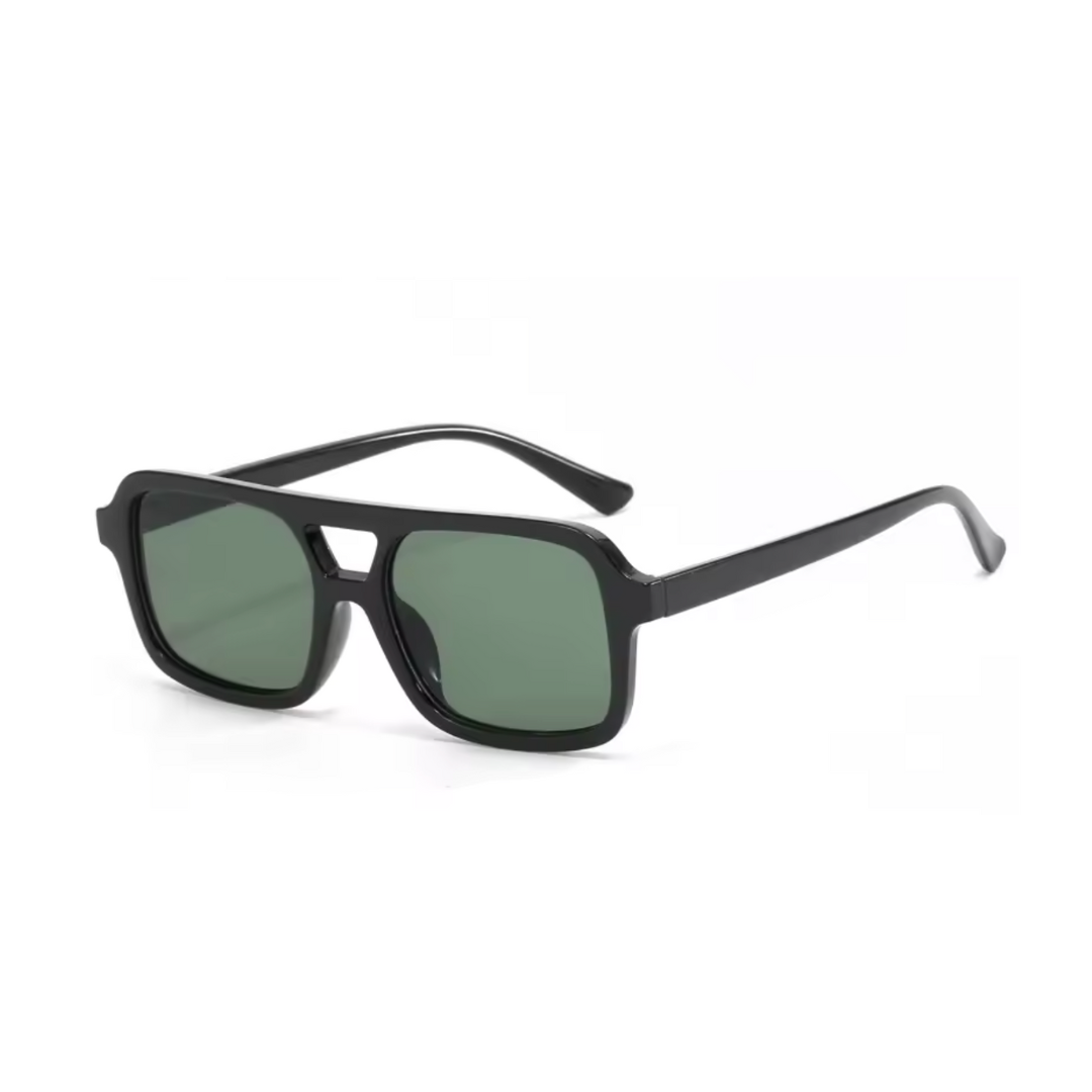 Classic Black Double Beam Sunglasses image 1