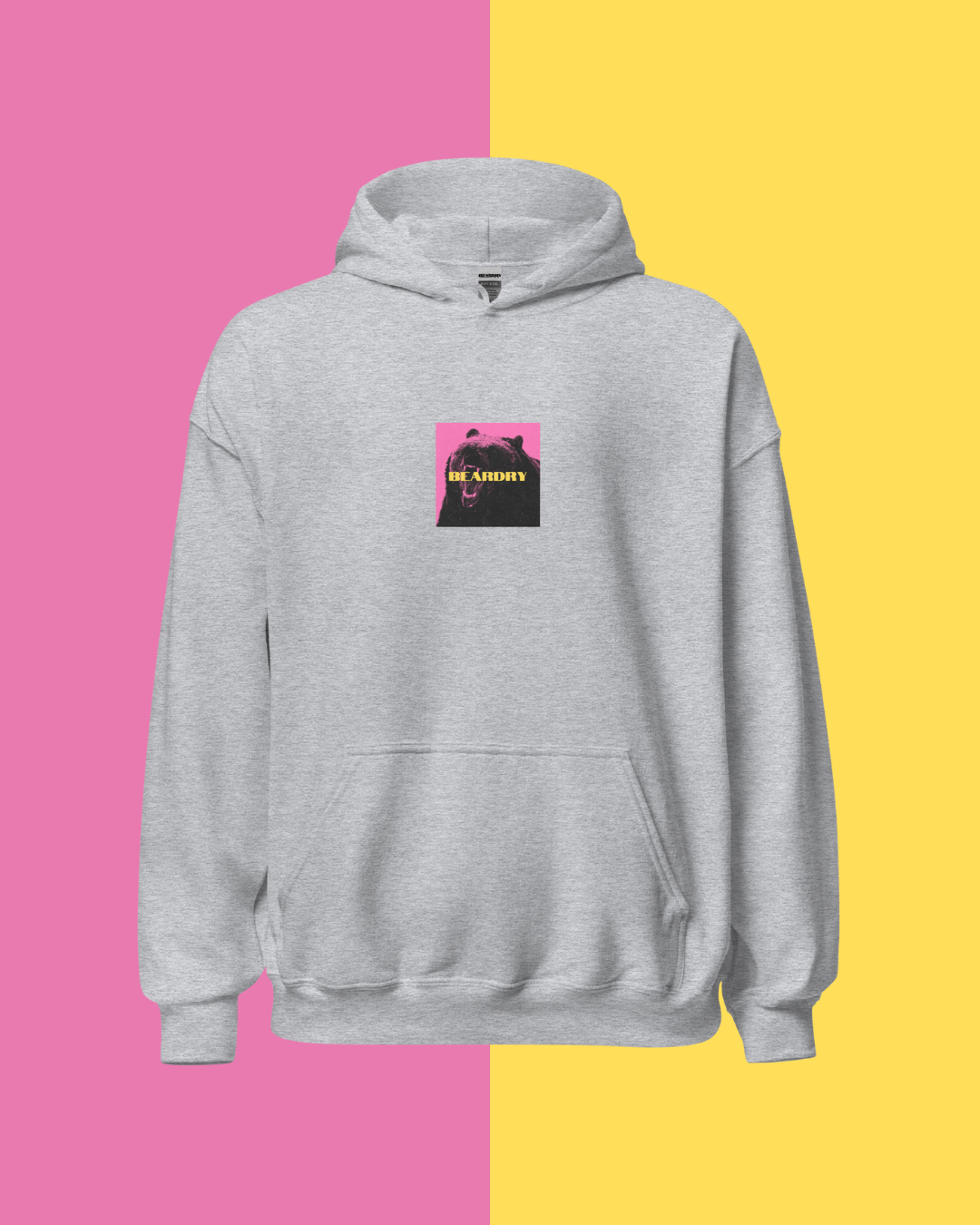 Pink Grizzly Grey Hoodie