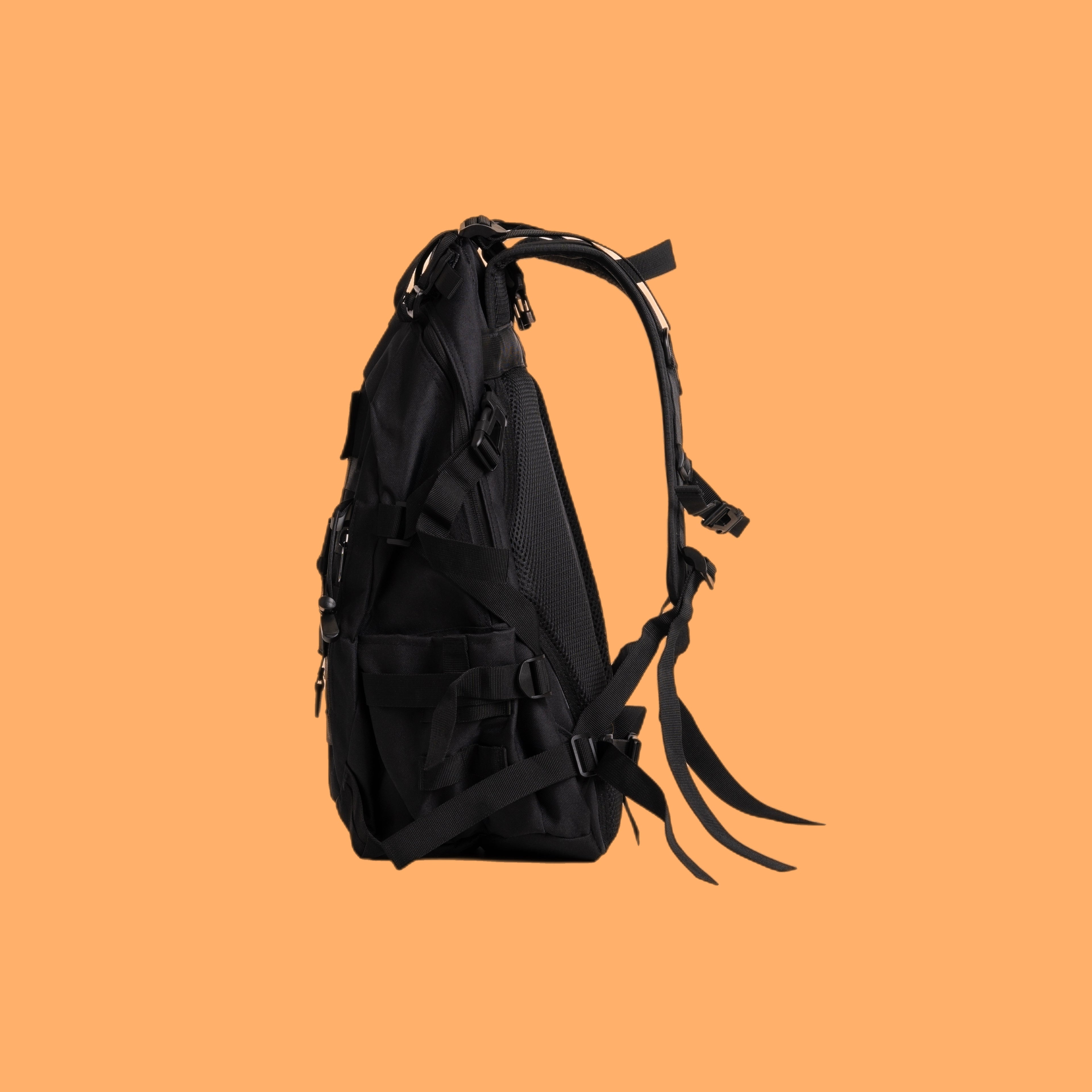 Everyday Onyx Black Backpack 25L with Electric Orange image 2