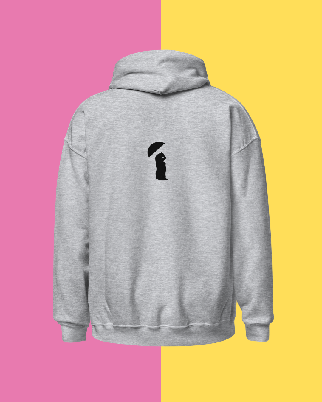 Pink Grizzly Grey Hoodie