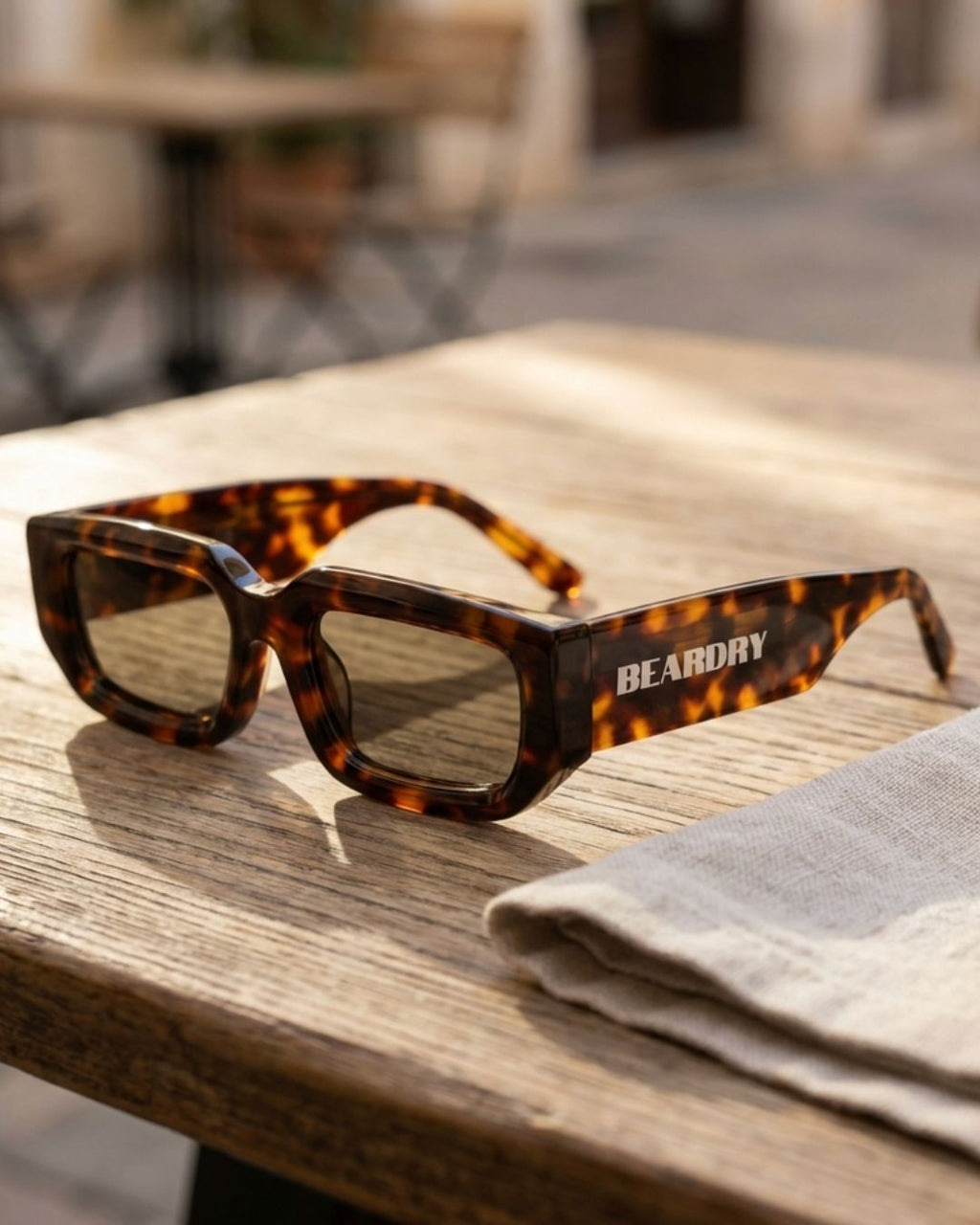 Tortoise Shell Drift Rectangle Polarised Sunglasses