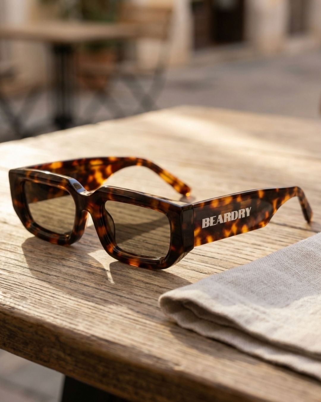 Tortoise Shell Drift Rectangle Polarised Sunglasses