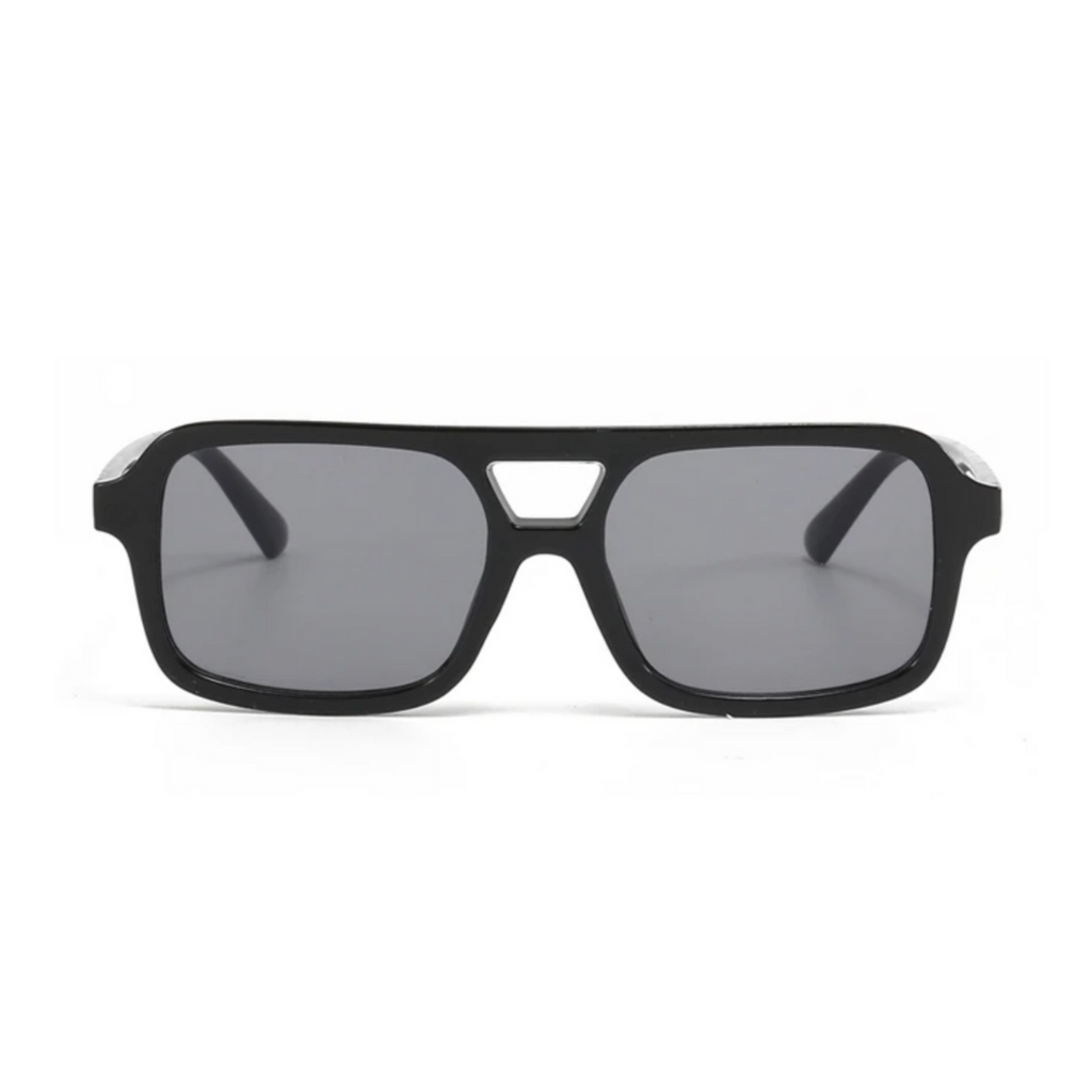 Classic Black Double Beam Sunglasses image 0