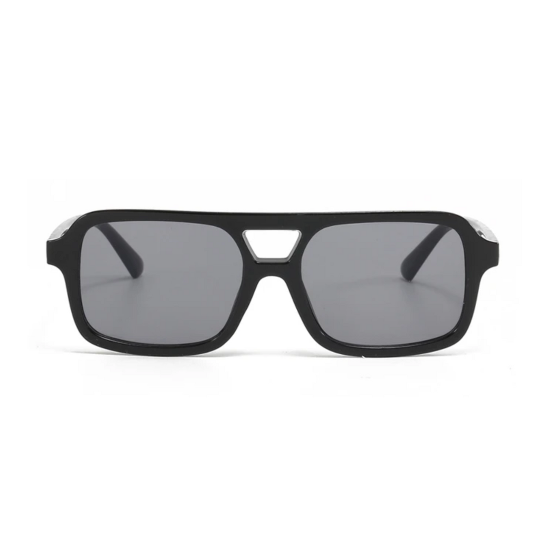 Classic Black Double Beam Sunglasses image 0