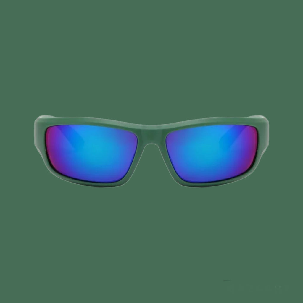 Electric Green Sports Sunglasses image 1