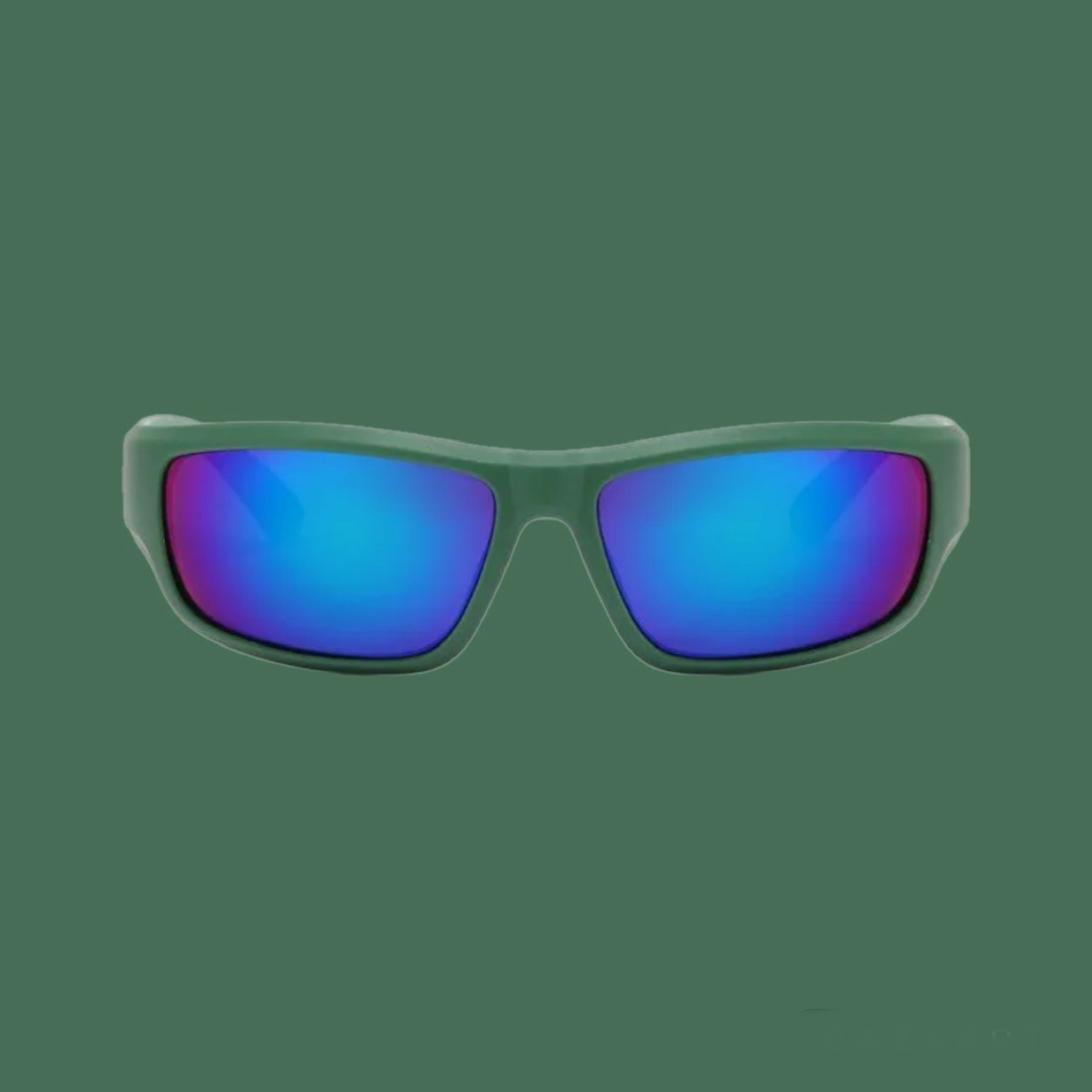 Electric Green Sports Sunglasses image 1