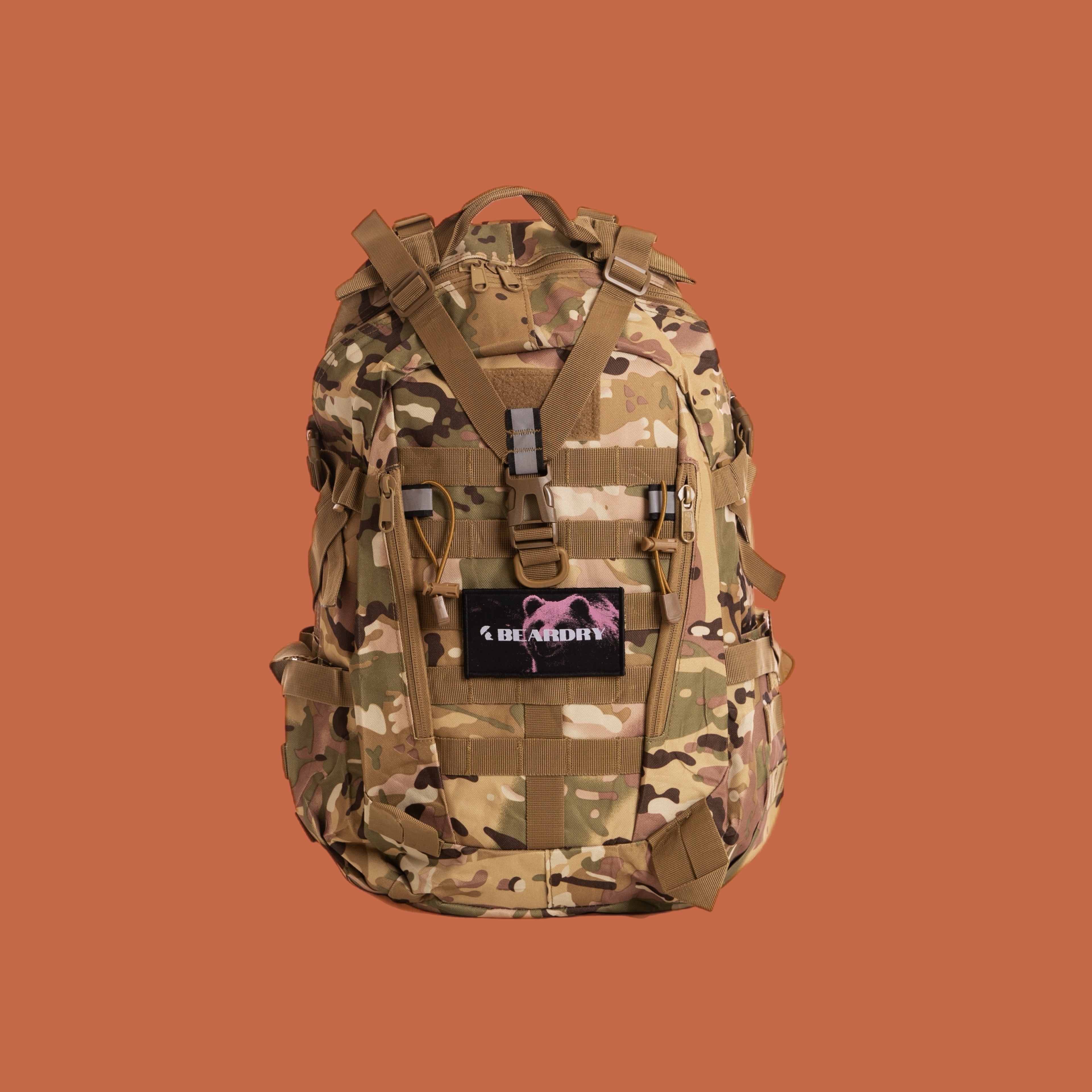 Everyday Camo 25L Backpack with Crimson Bear image 0