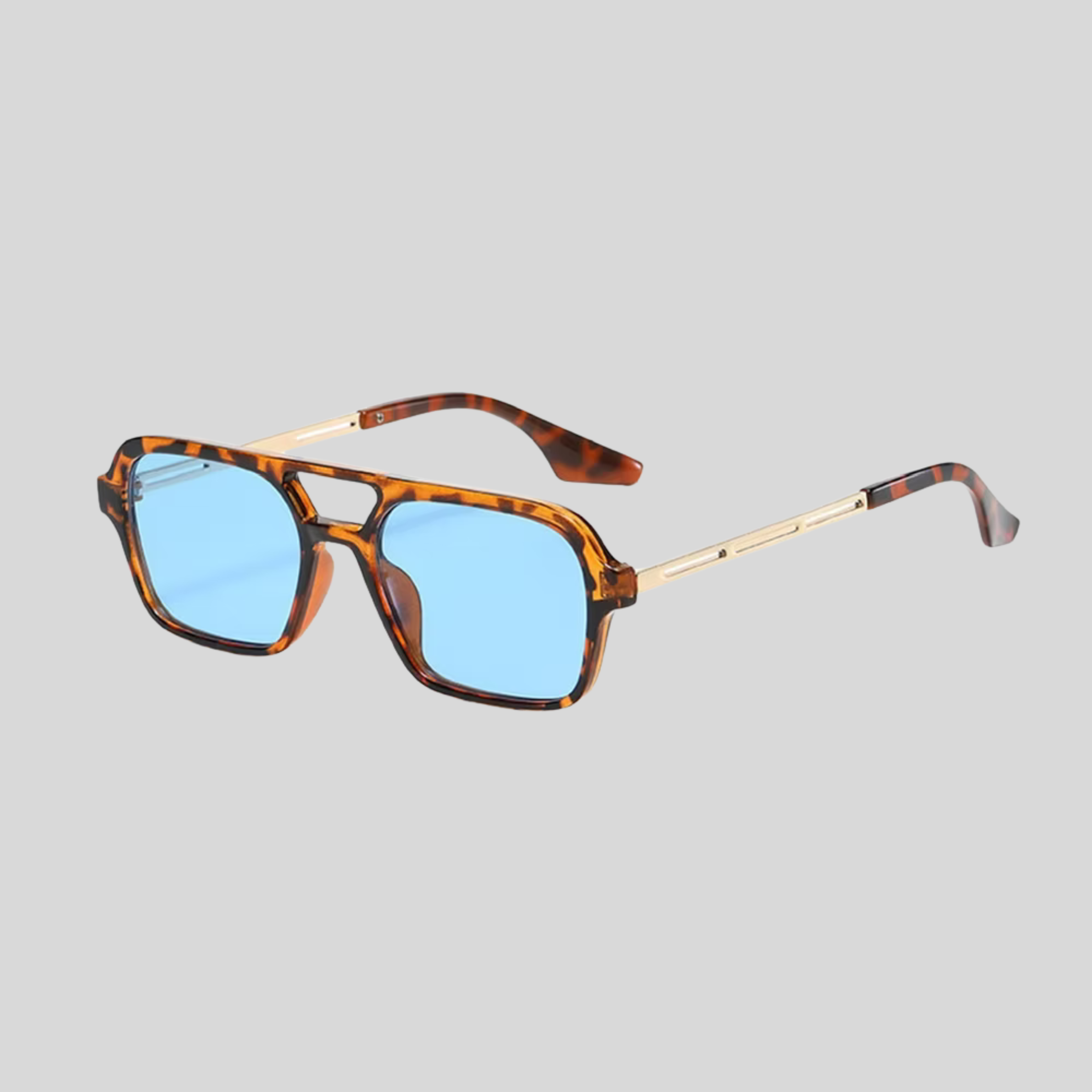 Vintage Leopard Blue Sunglasses image 0