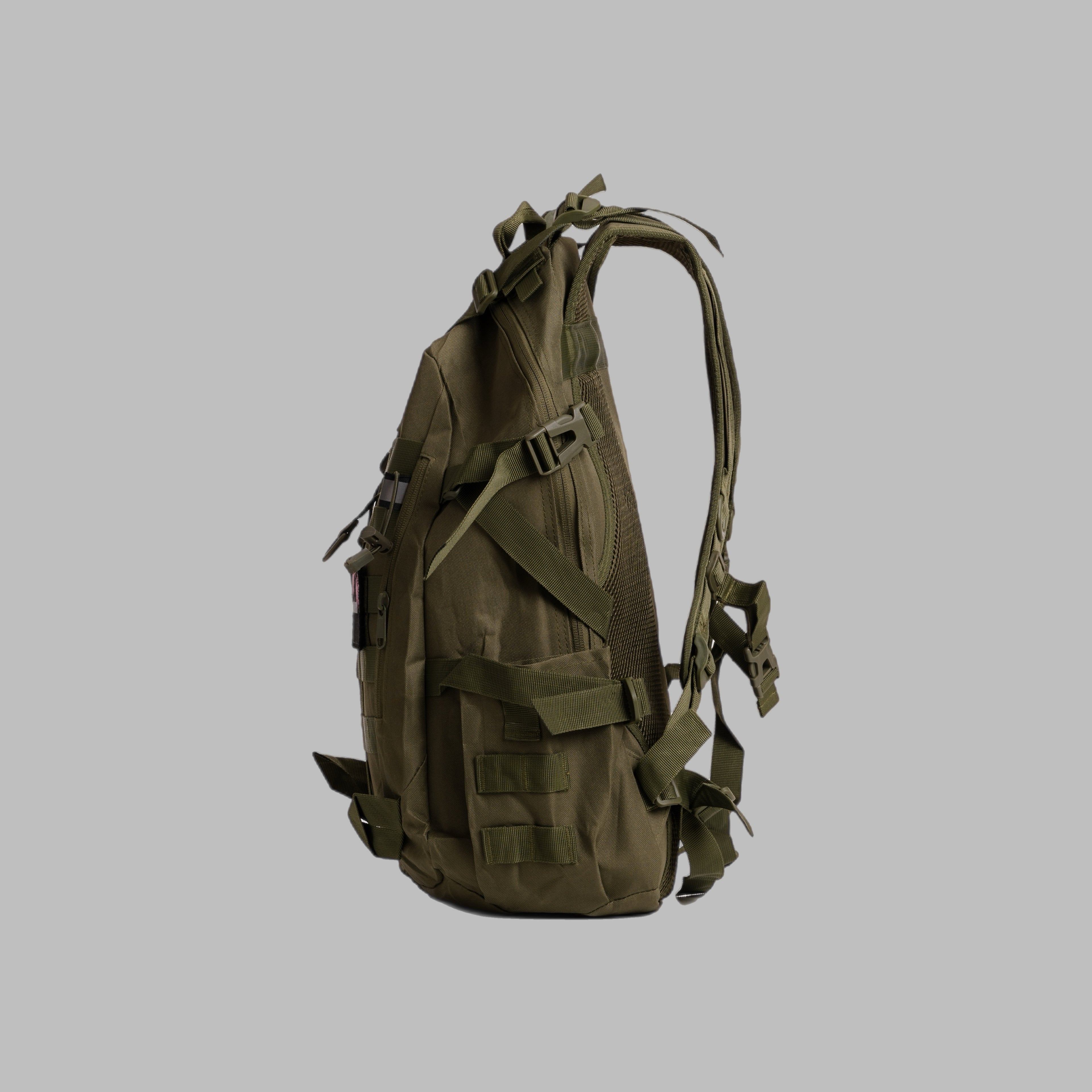 Everyday Jungle Green 25L Backpack with Crimson Bear image 3