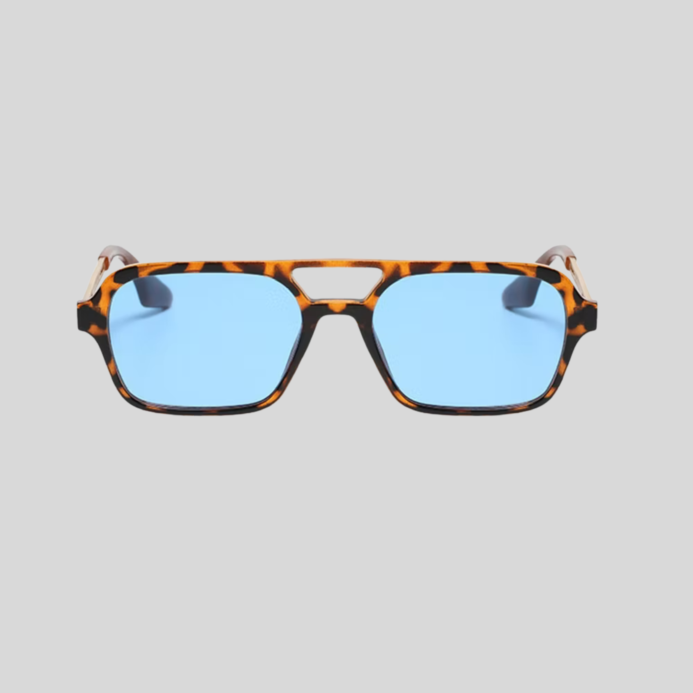 Vintage Leopard Blue Sunglasses image 1